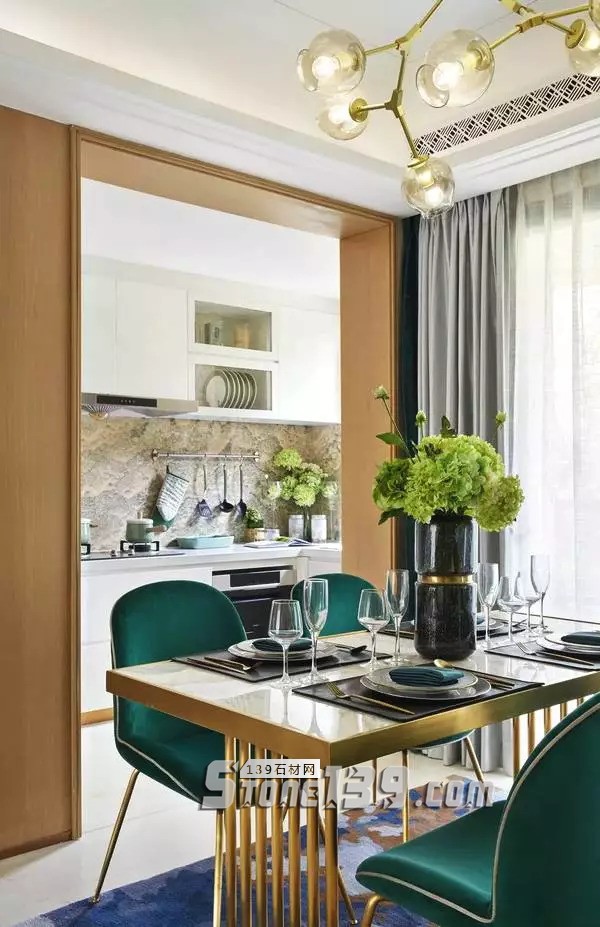 大理石+金屬，輕奢風(fēng)的最佳cp