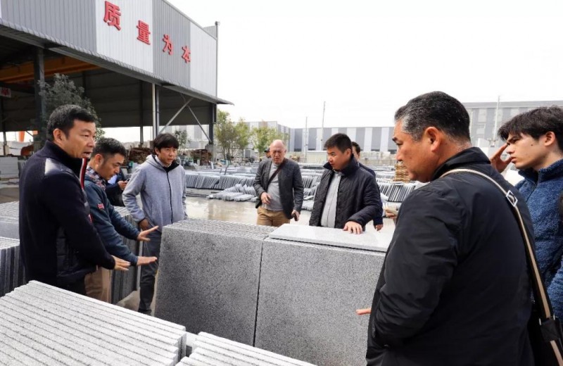 日本石材考察團蒞臨中部(麻城)石材循環經濟產業園考察交流!