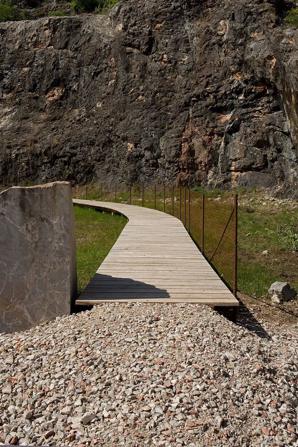 礦山采石場再利用，這座采石場被列入世界文化遺產 