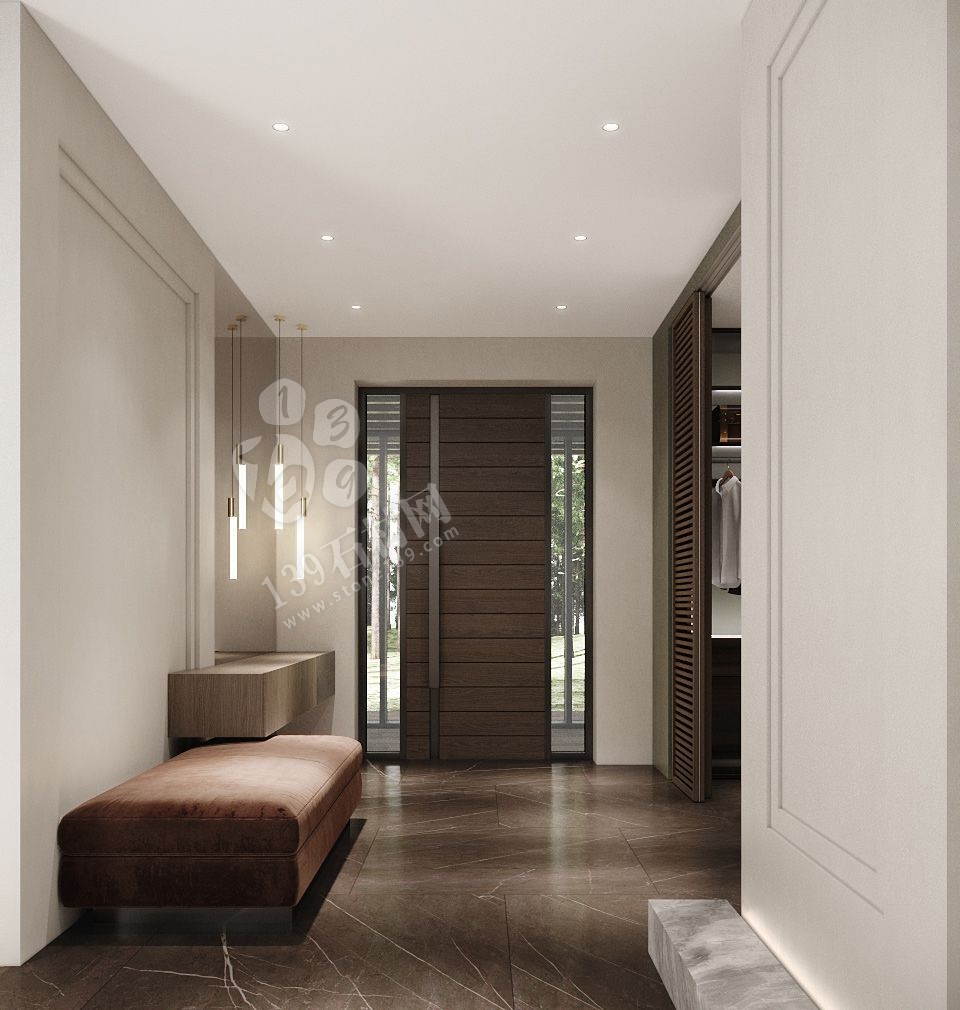 想要時尚潮流的玄關，試試大理石吧