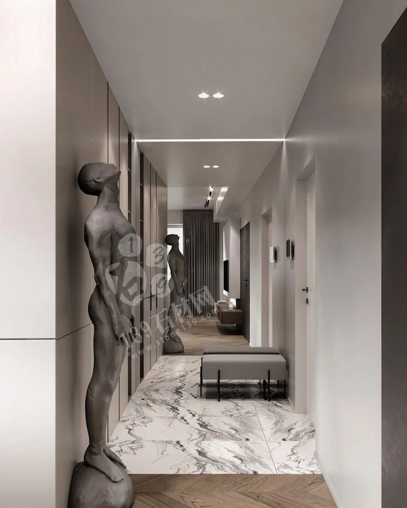 想要時尚潮流的玄關，試試大理石吧