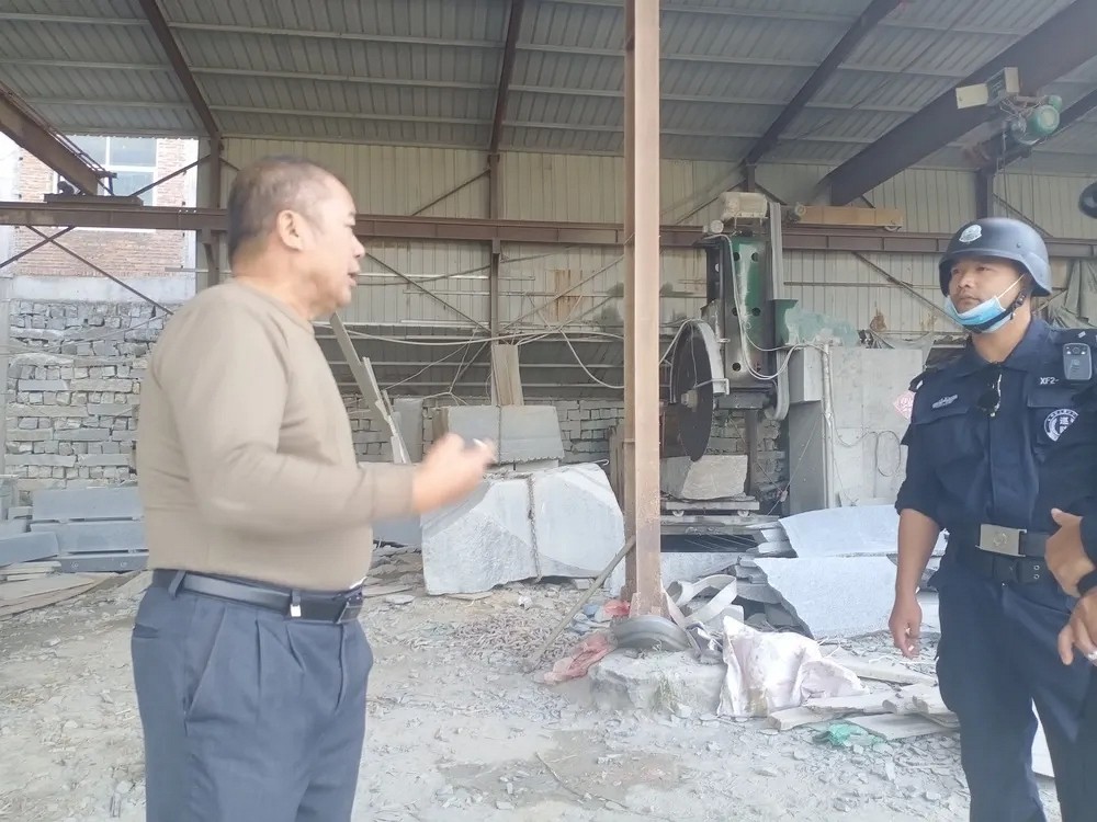 泉州界山鎮對石材（石雕）加工行業進行整治